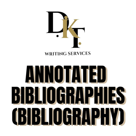 Annotated Bibliographies (bibliography)